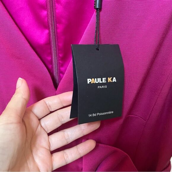 PAULE KA Fuschia Pink Ottoman Stretch Dress 8 NWT - Picture 9 of 15